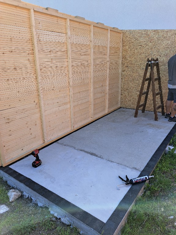 Kerti faház, műhely szilárd betonalapja - betonalap.hu