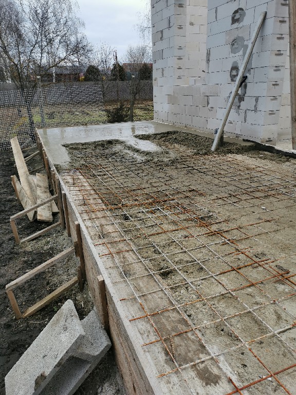 Elkészült beton terasz - Budapest